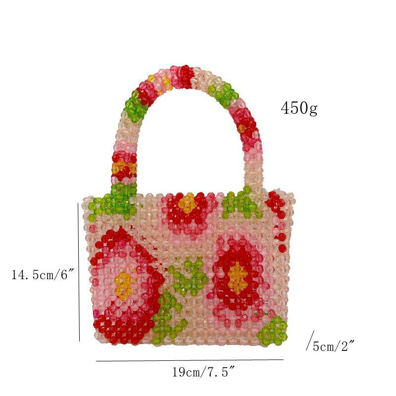 Beaded flower handbag - ConiBeads