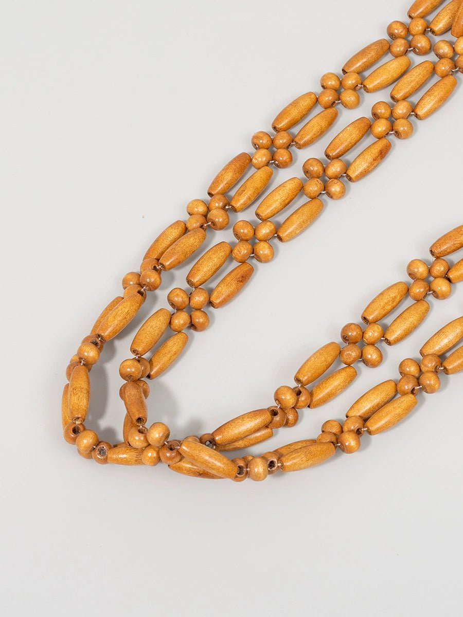 Boho Wood Beads Bag - ConiBeads