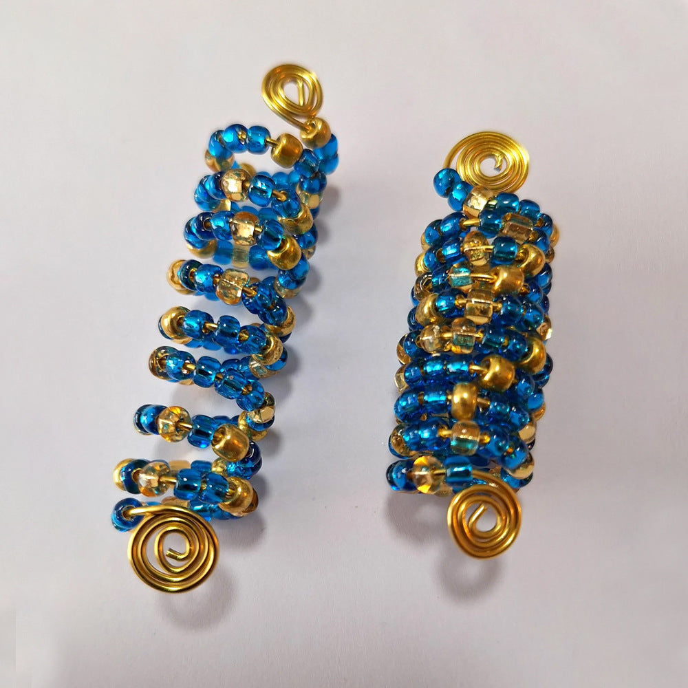 Boho hair jewelry wraps for braids and locs