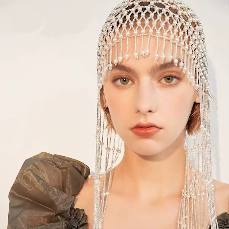 Elegant Pearl Beaded Headbands - ConiBeads