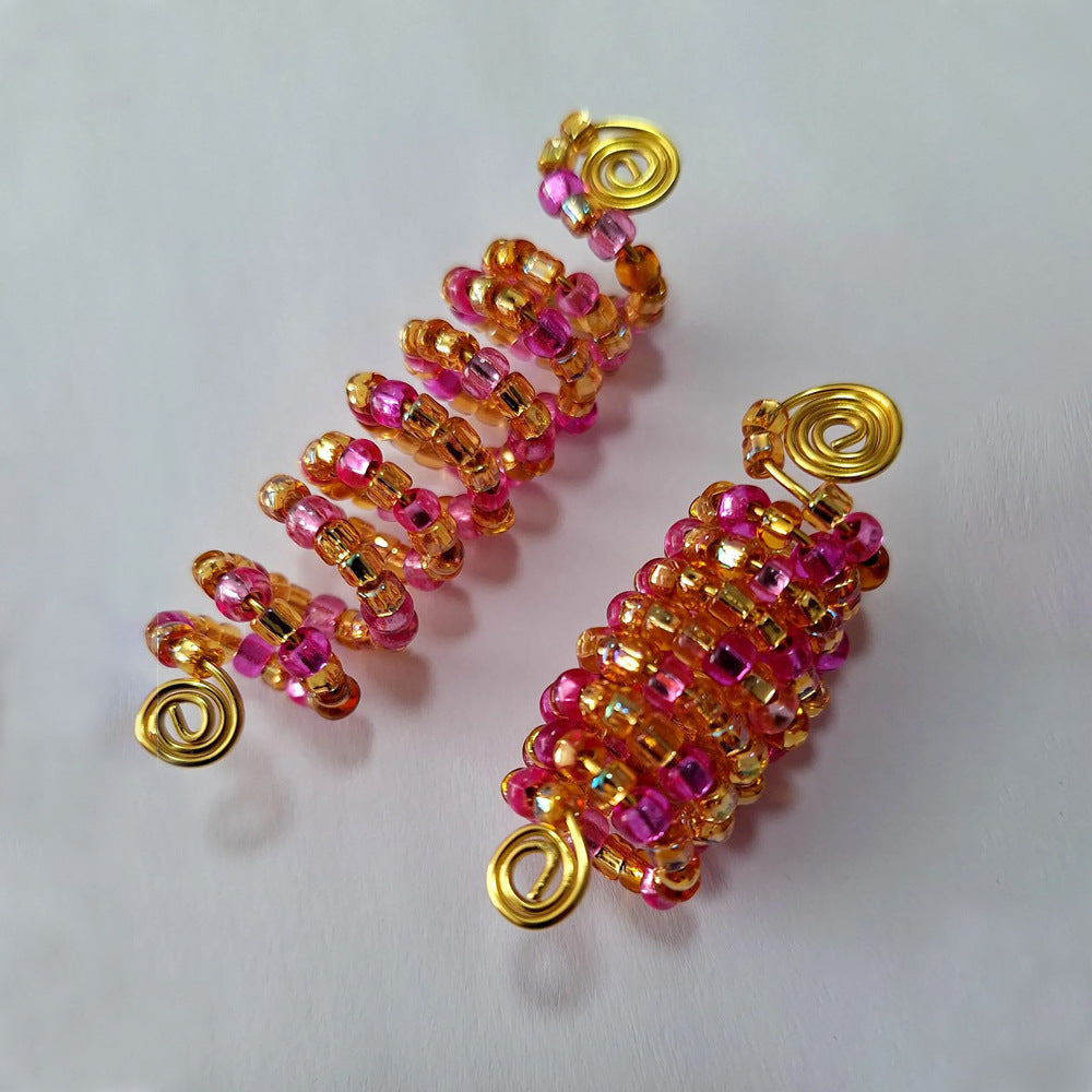 Hair Wrap-pink and gold