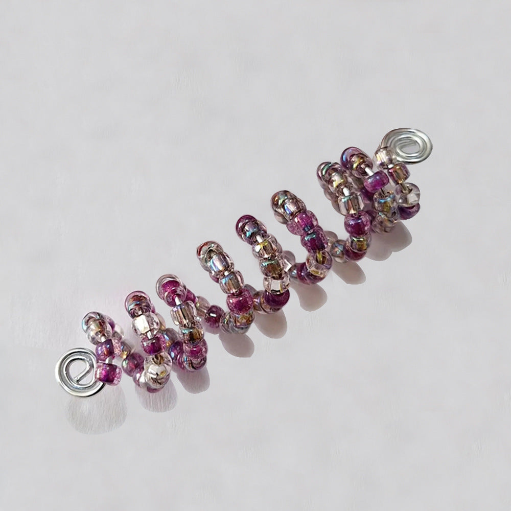 Hair Wrap-purple and siliver