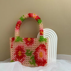 Handmade Beaded Floral Handbag - ConiBeads