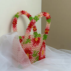 Handmade Floral Tote Bag - ConiBeads