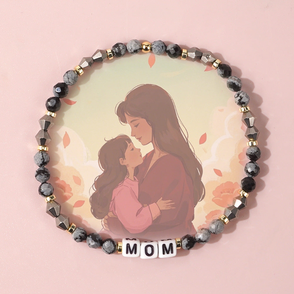 Heart charm bracelet gift for Mom