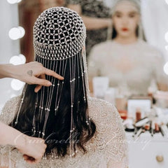 Pearl Bridal Headpiece - ConiBeads