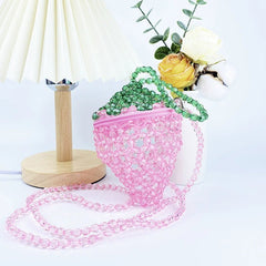 Strawberry purse - ConiBeads