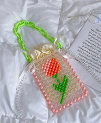 Tulip Design crossbody phone Bag - ConiBeads