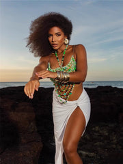 Boho Handmade Beaded Halter Top - ConiBeads