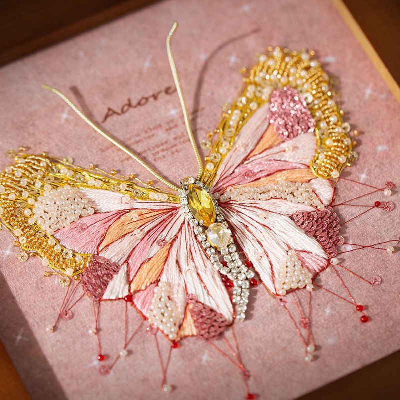 Butterfly Beaded Embroidery - ConiBeads