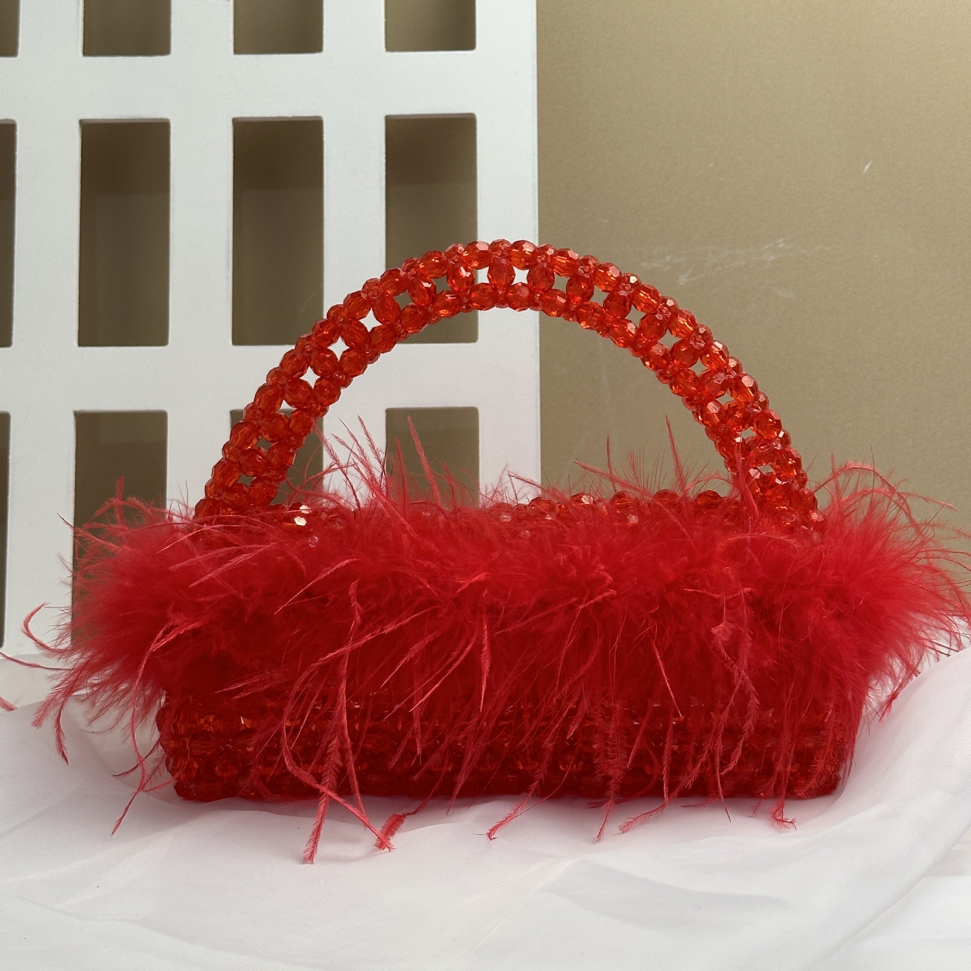 Elegant Feathered Bead Bag - ConiBeads