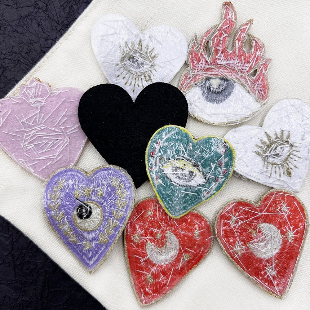 Handmade Eye Beaded Embroidery Patches - ConiBeads