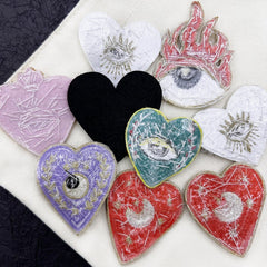 Handmade Eye Beaded Embroidery Patches - ConiBeads