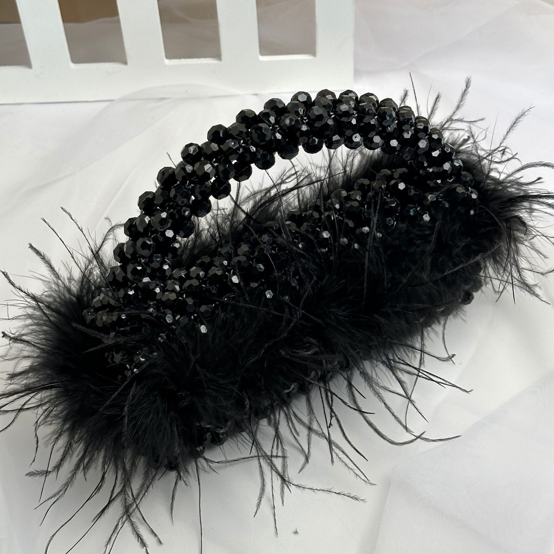 Handmade Feather Accent Purse - ConiBeads
