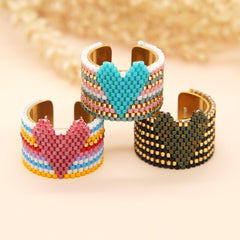 Handmade Miyuki Beaded Ring - ConiBeads