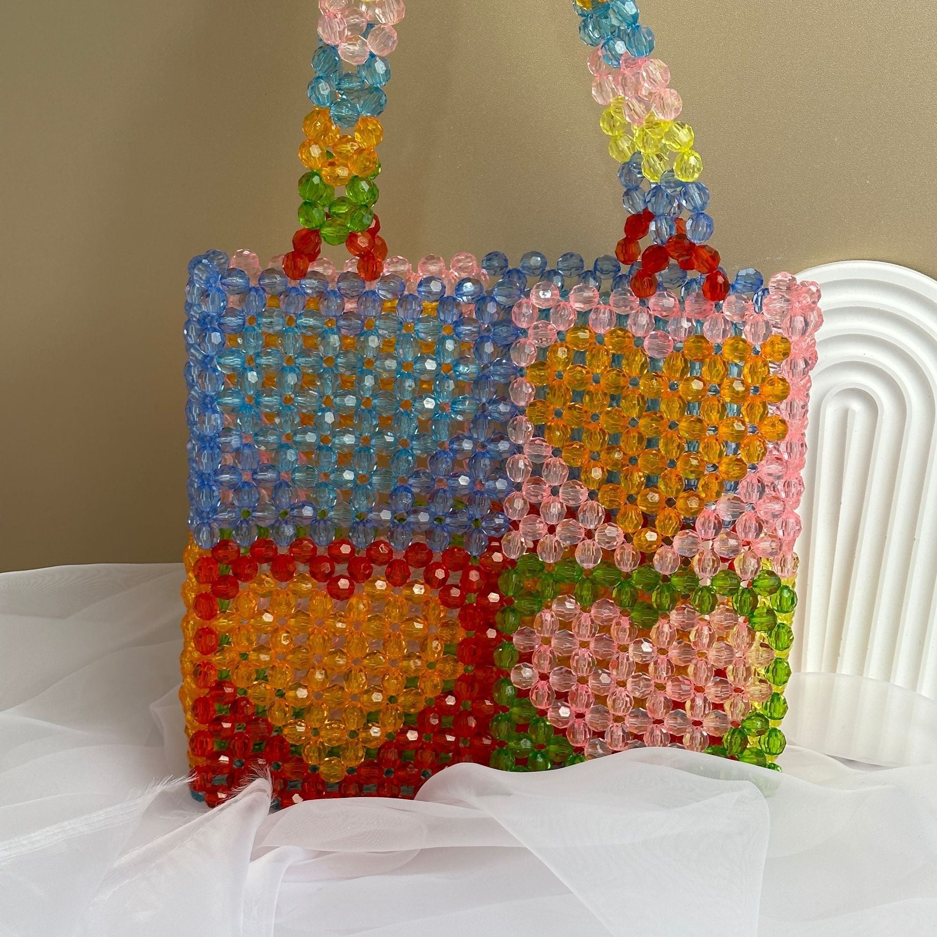 Colorful Heart Design Purse - ConiBeads