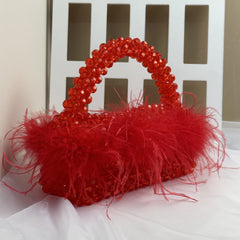 Unique Feather Design Handbag - ConiBeads