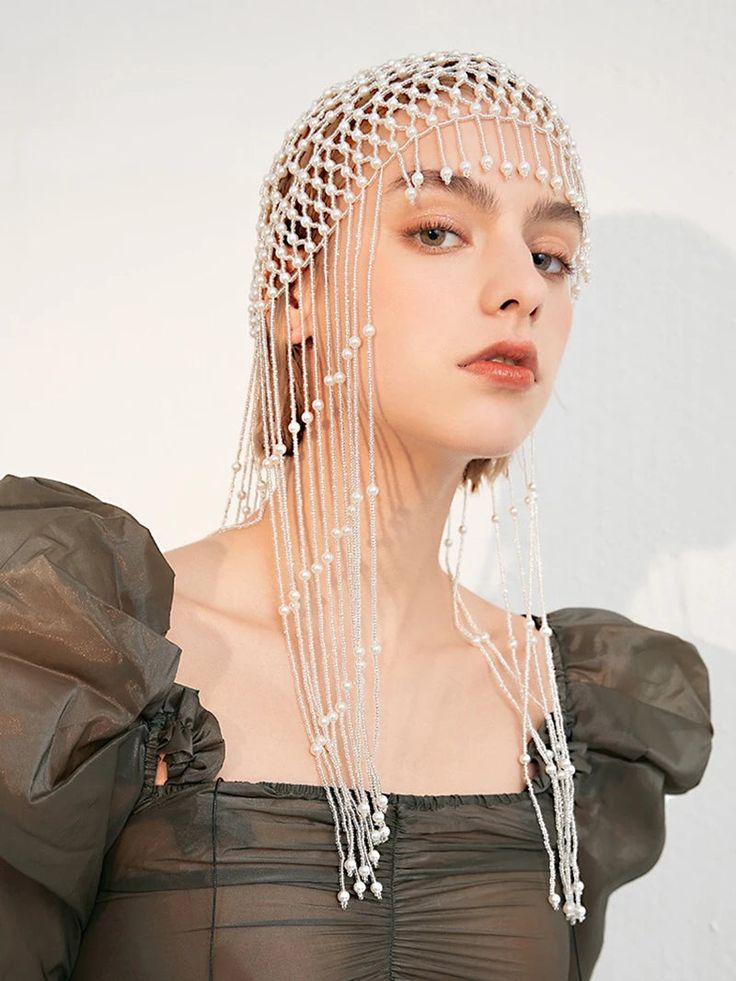 wedding headpiece - ConiBeads