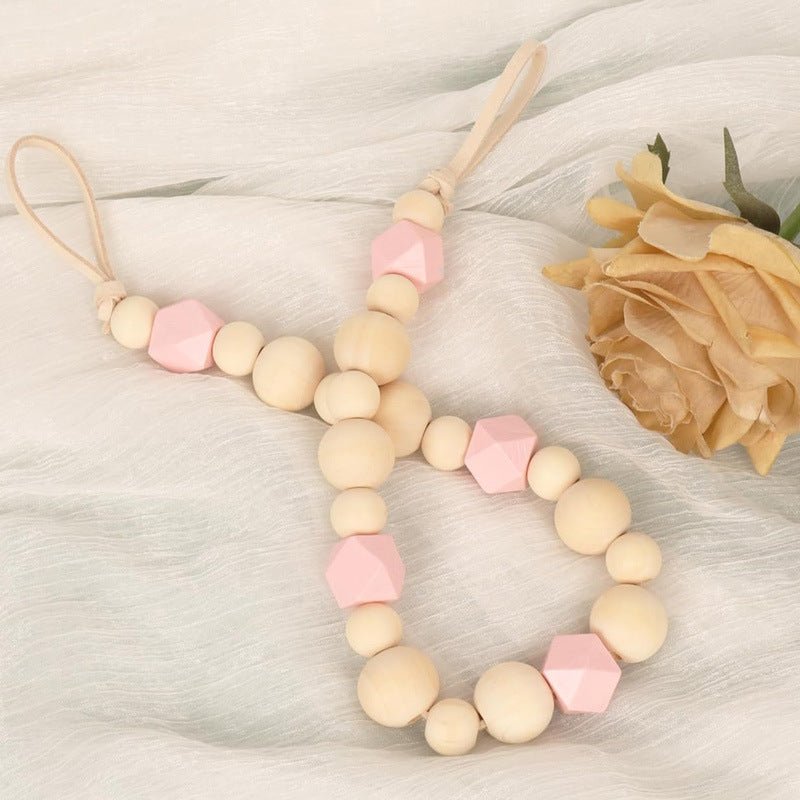 Wood Bead Curtain Tieback - ConiBeads