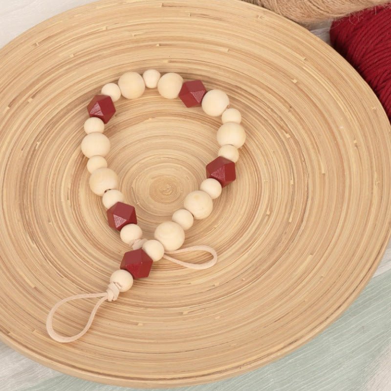 Wood Bead Curtain Tieback - ConiBeads