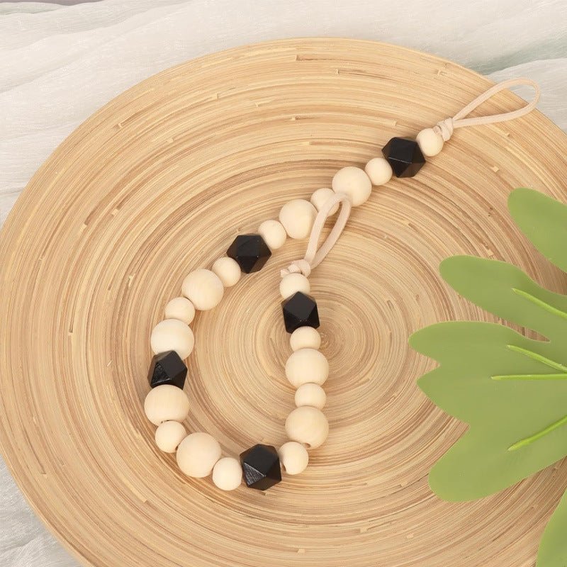 Wood Bead Curtain Tieback - ConiBeads