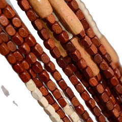 Wooden Beaded Door Curtain - Geometric Diamond - ConiBeads