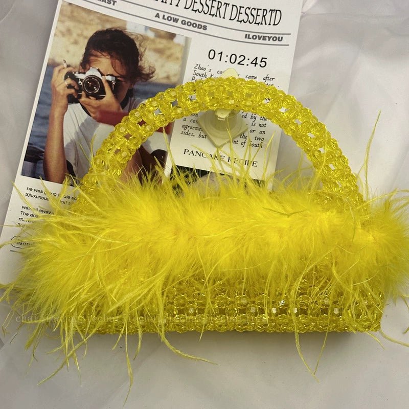 Elegant Feathered Bead Bag - ConiBeads